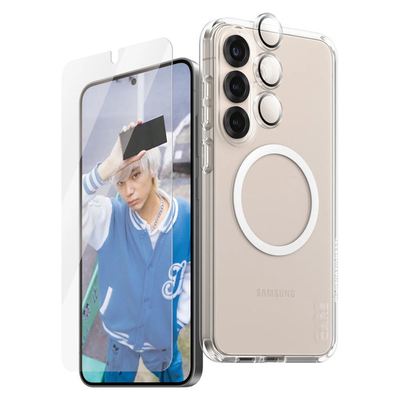 Bundle 3-in-1 for Samsung Galaxy S25+, PanzerGlass