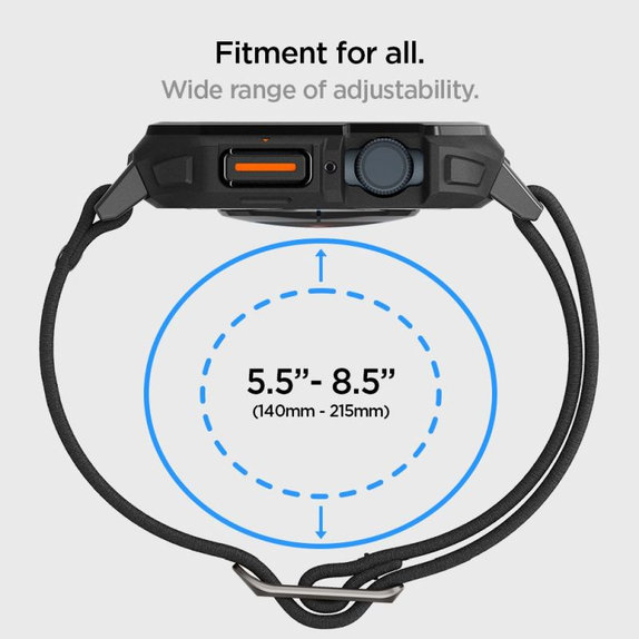 Spigen - Strap Lite Fit "Pro" for Apple Watch (44, 45mm), Matte Black