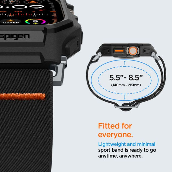 Spigen - Strap Lite Fit "Pro" for Apple Watch Ultra (49mm), Matte Black