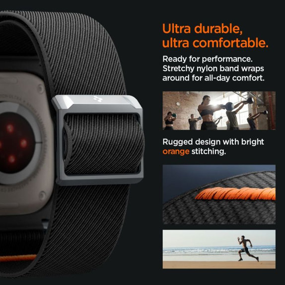 Spigen - Strap Lite Fit "Pro" for Apple Watch Ultra (49mm), Matte Black