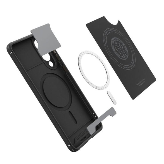 Spigen - Case Core Armor with MagSafe for Samsung Galaxy S25 Edge, Matte Black