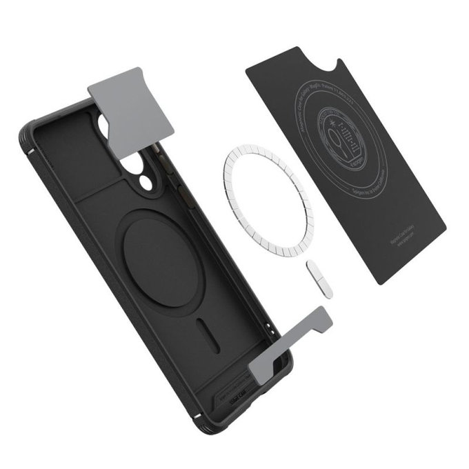 Spigen - Case Core Armor with MagSafe for Samsung Galaxy S25 Edge, Matte Black