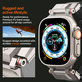 Spigen - Strap Durapro Armor PU for Apple Watch (42, 44, 45, 49mm), black