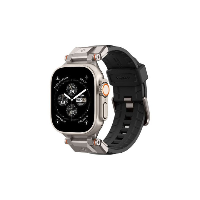 Spigen - Strap Durapro Armor PU for Apple Watch (42, 44, 45, 49mm), black