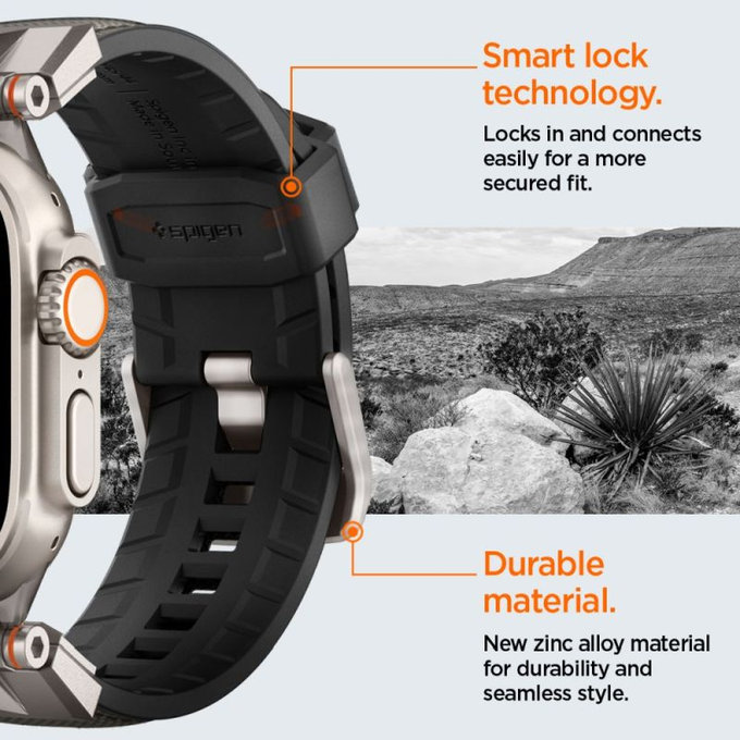 Spigen - Strap Durapro Armor for Apple Watch (42, 44, 45, 49mm), gray