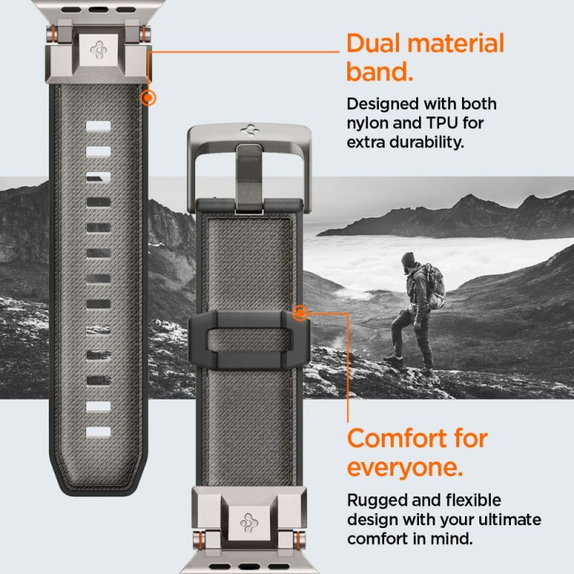 Spigen - Strap Durapro Armor for Apple Watch (42, 44, 45, 49mm), gray