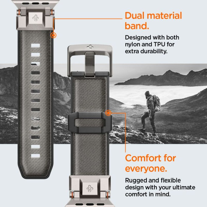 Spigen - Strap Durapro Armor for Apple Watch (42, 44, 45, 49mm), gray
