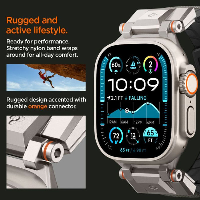 Spigen - Strap Durapro Armor for Apple Watch (42, 44, 45, 49mm), gray