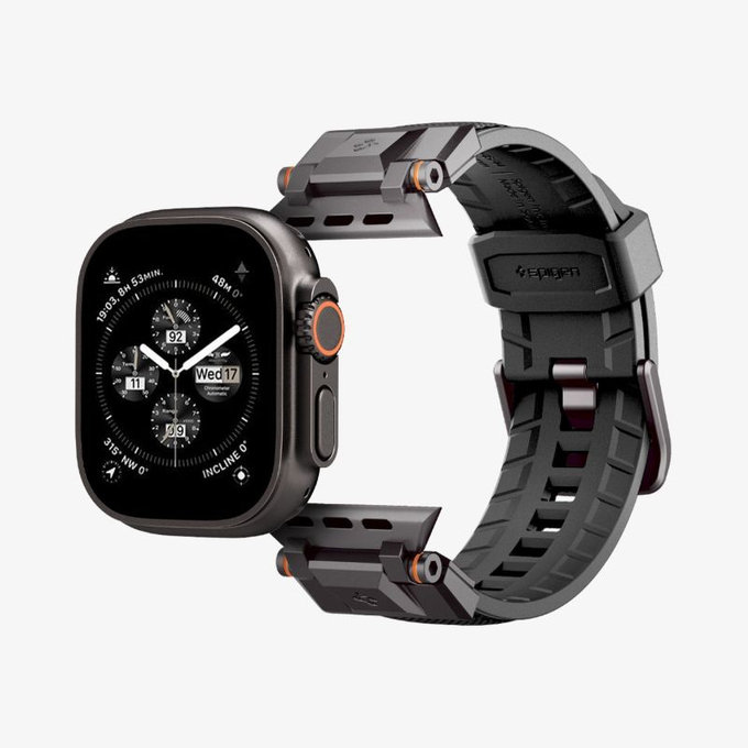 Spigen - Strap Durapro Armor for Apple Watch (42, 44, 45, 49mm), Black Edition