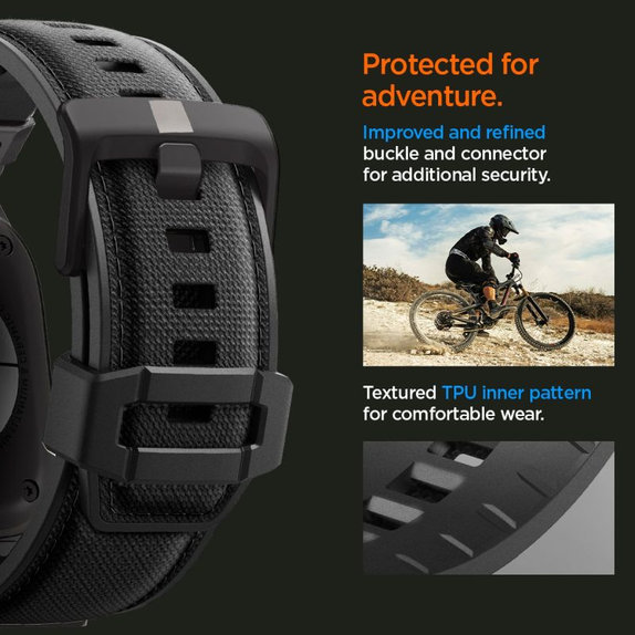 Spigen - Strap Durapro Armor for Apple Watch (42, 44, 45, 49mm), Black Edition