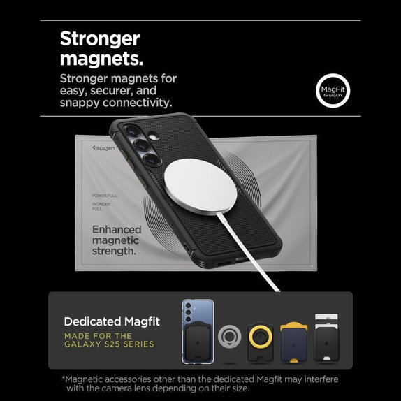 Spigen - Case Core Armor with MagSafe for Samsung Galaxy S25, Matte Black