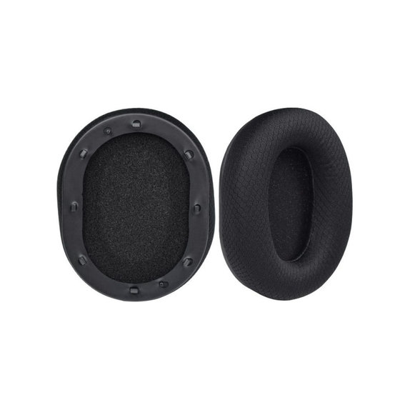 Replacement Ear Pads for Razer BlackShark, Memory foam + Textile, Black, Cooling Gel, 1 Pair