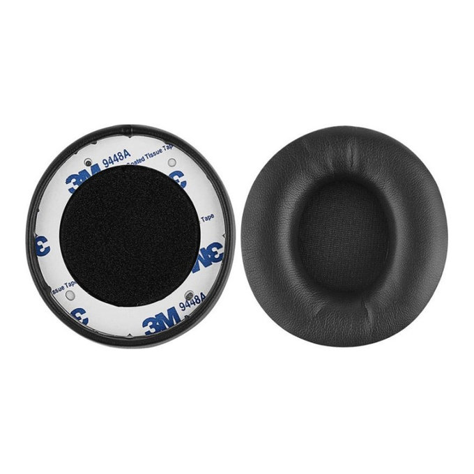 Replacement Ear Pads for Beats Solo Pro, Wireless, Memory foam + PU leather, Black, 1 pair