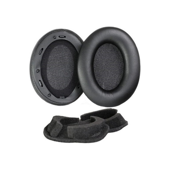 Replacement Ear Pads for Sony WH-1000XM3, Memory foam + PU leather, Black, 1 pair