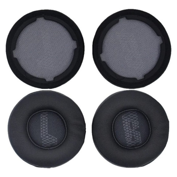 Replacement Ear Pads for JBL Live 400BT, 460NC, Memory foam + PU Leather, Black, 1 pair