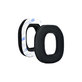 Replacement Ear Pads for Logitech Astro A40, A50, Memory foam + Textile, Black, 1 pair