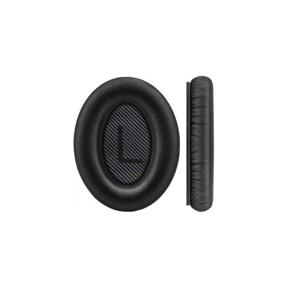 Replacement Ear Pads for Bose QuietComfort 35, Memory foam + PU Leather, Black, 1 pair