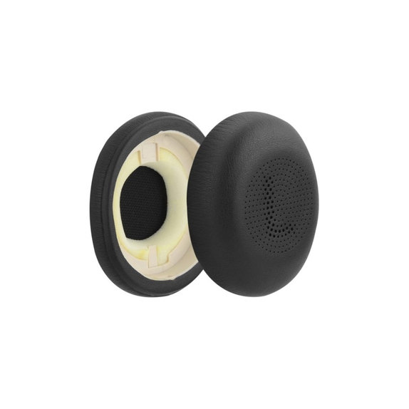 Replacement Ear Pads for Jabra Evolve2 65UC, Elite 45H, Memory foam + PU leather, Black, 1 pair