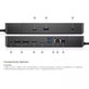 Dell WD19 K20A001 - Docking Station (USB-C) + 130W Adapter Refurbished