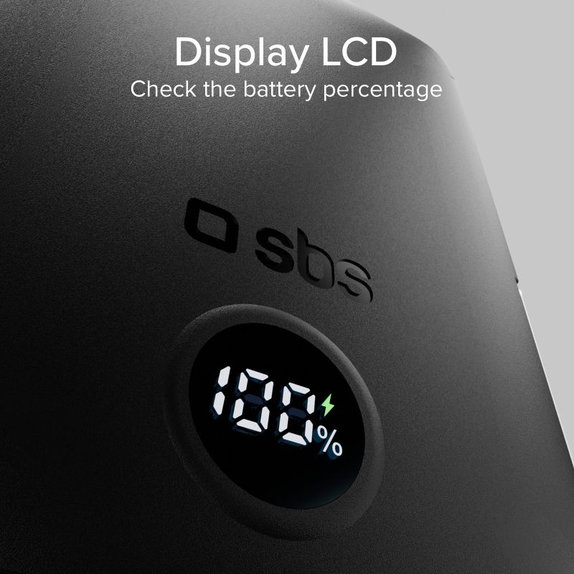 SBS - PowerBank 5000mAh, 20W, Power Delivery, Mag Stand, black