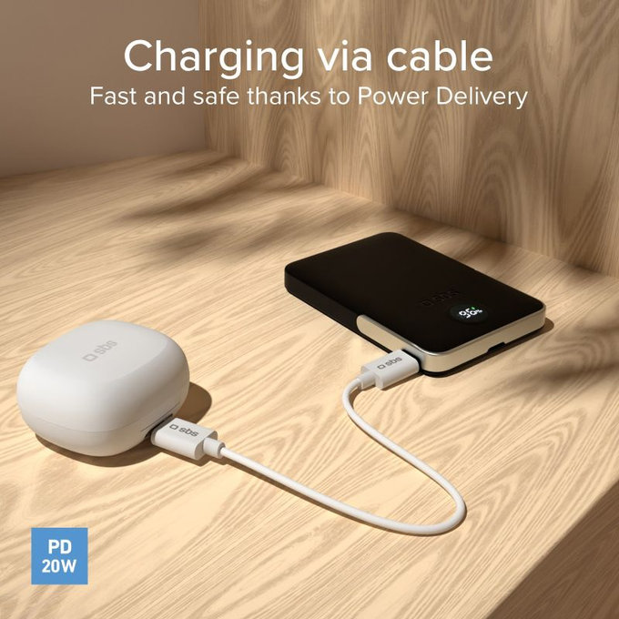 SBS - PowerBank 5000mAh, 20W, Power Delivery, Mag Stand, black