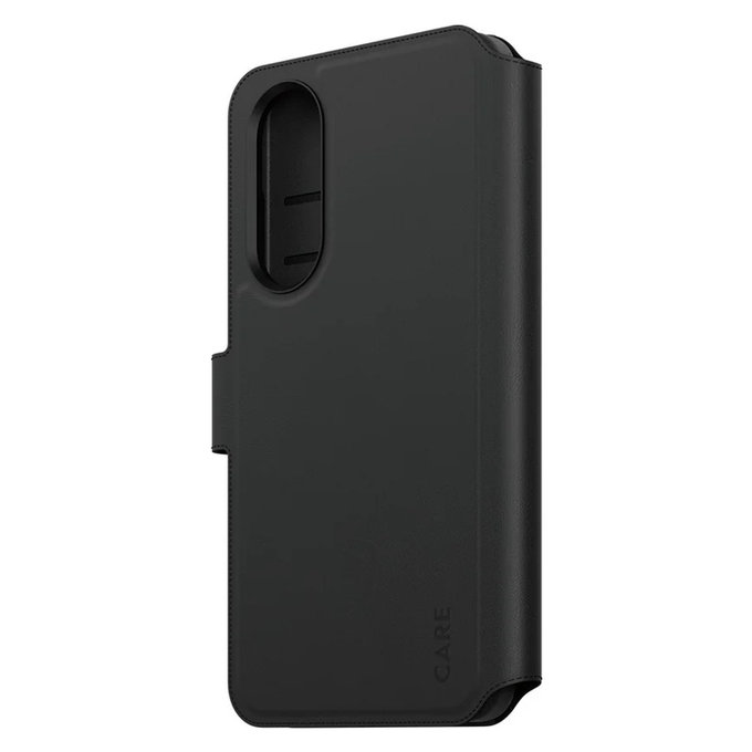 Case Wallet Tango Two-In-One with QI for Samsung Galaxy S25 Edge, Black, PanzerGlass