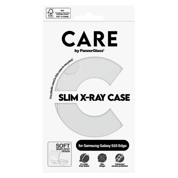 Case X-Ray for Samsung Galaxy S25 Edge, Transparent, PanzerGlass