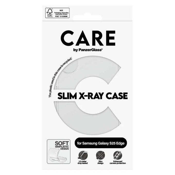 Case X-Ray for Samsung Galaxy S25 Edge, Transparent, PanzerGlass