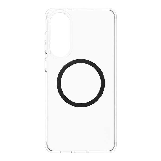 Case Urban Combat with Black QI for Samsung Galaxy S25 Edge, Transparent, PanzerGlass