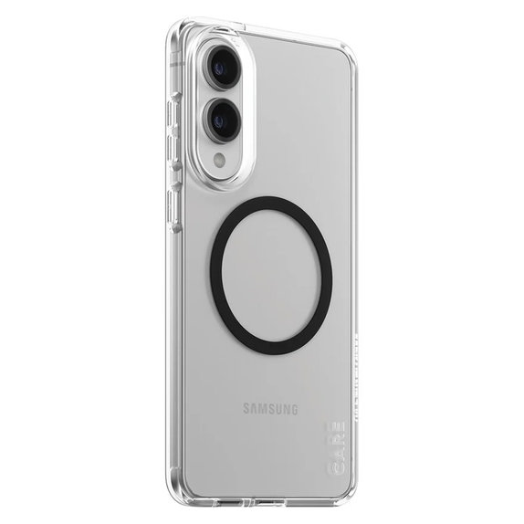 Case Urban Combat with Black QI for Samsung Galaxy S25 Edge, Transparent, PanzerGlass