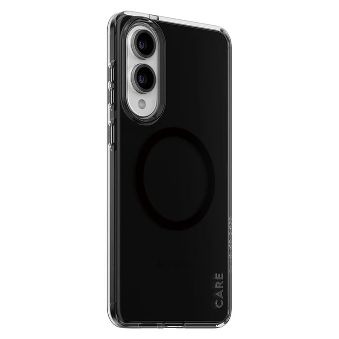 Case Smokey with Black QI for Samsung Galaxy S25 Edge, Black, PanzerGlass