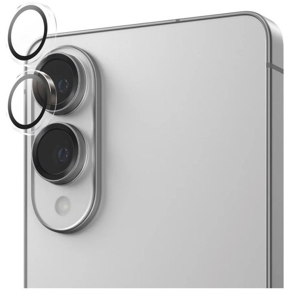 Camera Lens Protector Hoops for Samsung S25 Edge, Clear, PanzerGlass