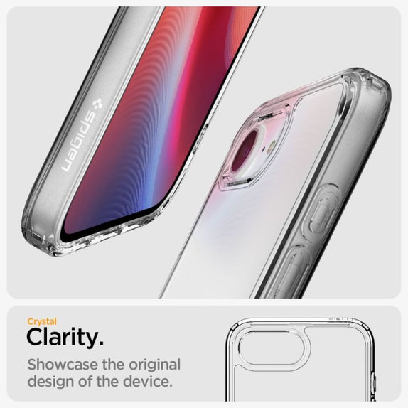 Spigen - Case Ultra Hybrid for iPhone 16e, crystal clear