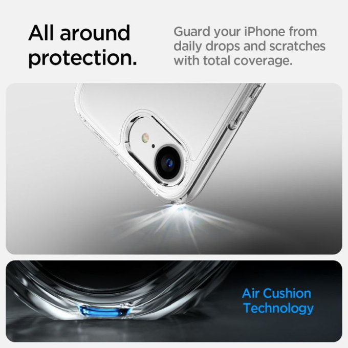 Spigen - Case Ultra Hybrid for iPhone 16e, crystal clear