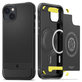 Spigen - Case Rugged Armor with MagSafe for iPhone 14, Matte Black