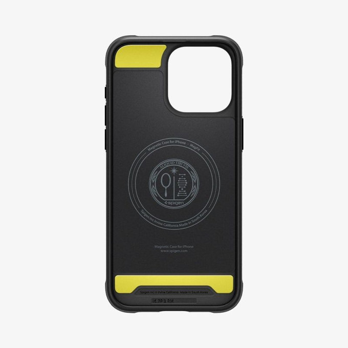 Spigen - Case Rugged Armor with MagSafe for iPhone 15 Pro Max, Matte Black