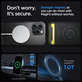 Spigen - Case Rugged Armor with MagSafe for iPhone 15 Pro Max, Matte Black