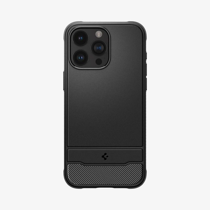 Spigen - Case Rugged Armor with MagSafe for iPhone 15 Pro, Matte Black