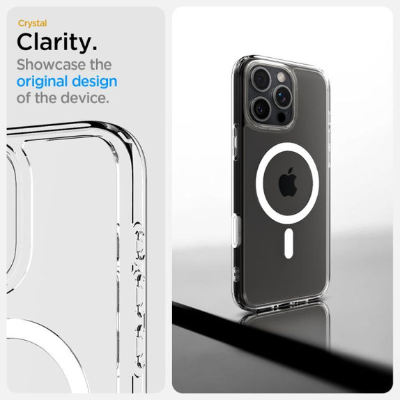 Spigen - Case Ultra Hybrid "T" with MagSafe for iPhone 16 Pro Max, white
