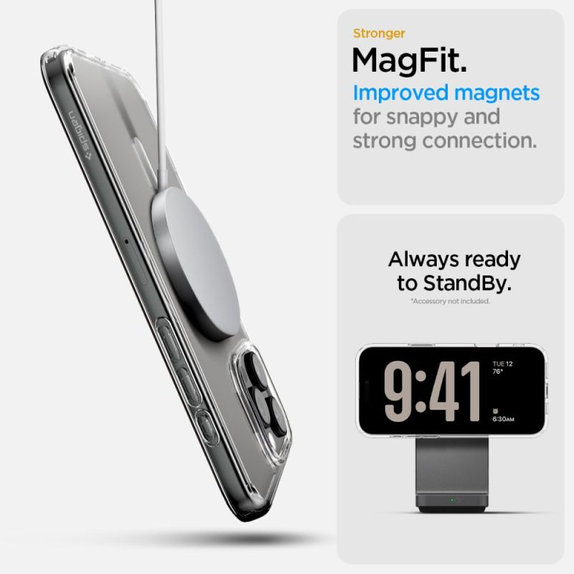 Spigen - Case Ultra Hybrid "T" with MagSafe for iPhone 16 Pro Max, white