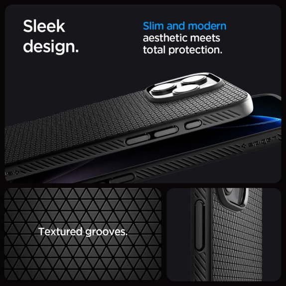 Spigen - Case Liquid Air "T" with MagSafe for iPhone 16 Pro Max, Matte Black