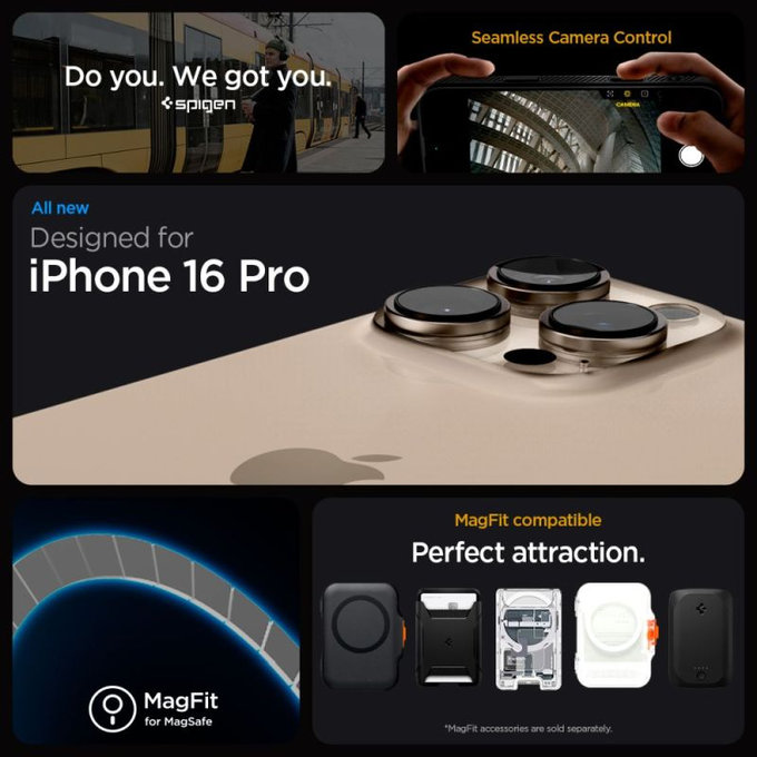 Spigen - Case Liquid Air "T" with MagSafe for iPhone 16 Pro, Matte Black