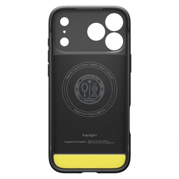 Spigen - Rugged Armor Case with MagSafe for iPhone 17 Pro Max, Matte Black