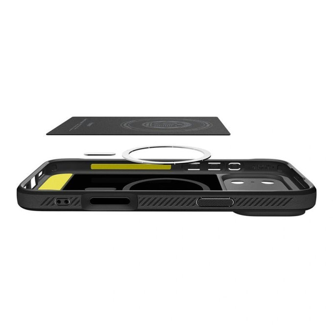 Spigen - Rugged Armor Case with MagSafe for iPhone 17 Pro Max, Matte Black