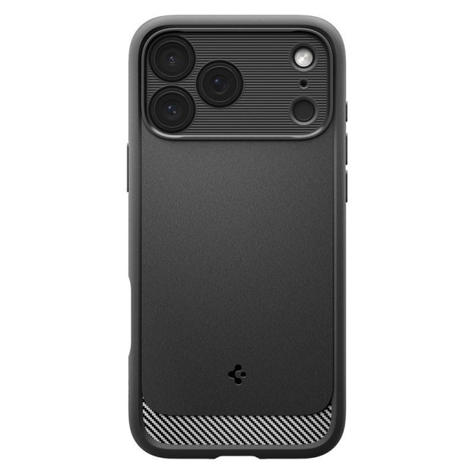 Spigen - Rugged Armor Case with MagSafe for iPhone 17 Pro, Matte Black