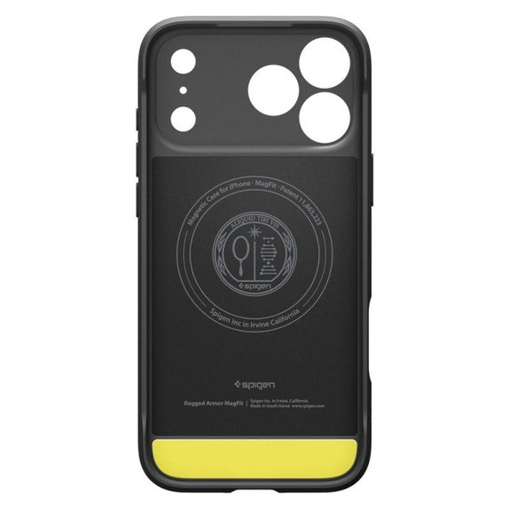 Spigen - Rugged Armor Case with MagSafe for iPhone 17 Pro, Matte Black