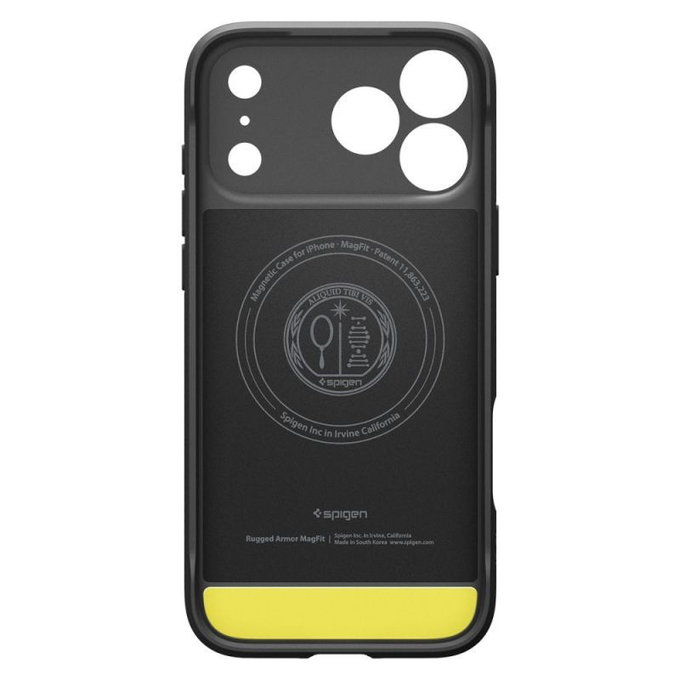 Spigen - Rugged Armor Case with MagSafe for iPhone 17 Pro, Matte Black