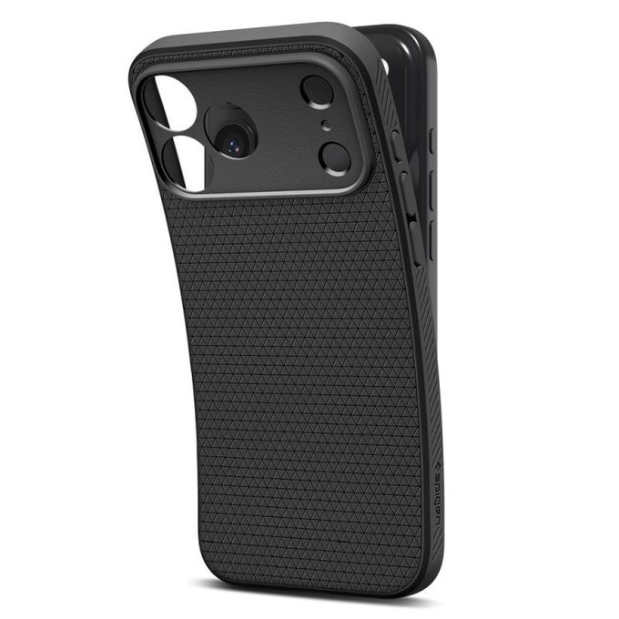 Spigen - Liquid Air Case for iPhone 17 Pro, Matte Black