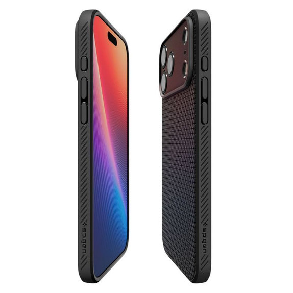 Spigen - Liquid Air Case for iPhone 17 Pro, Matte Black