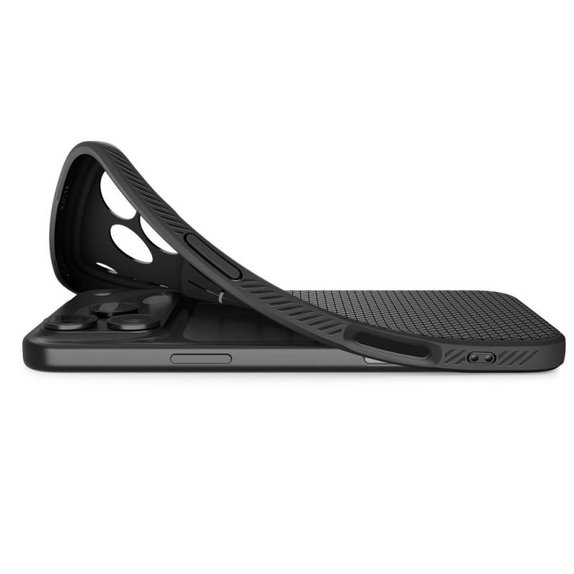 Spigen - Liquid Air Case for iPhone 17 Pro, Matte Black
